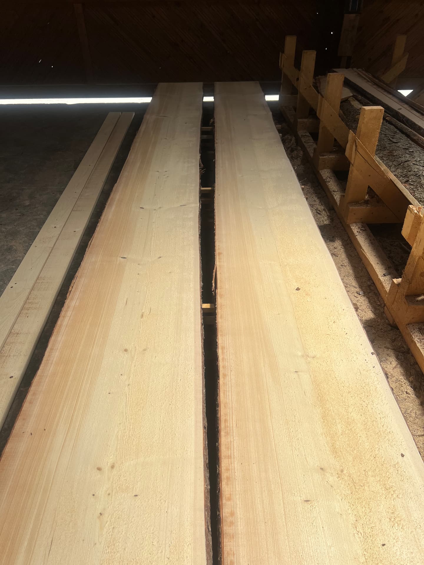 Bretter im Betrieb